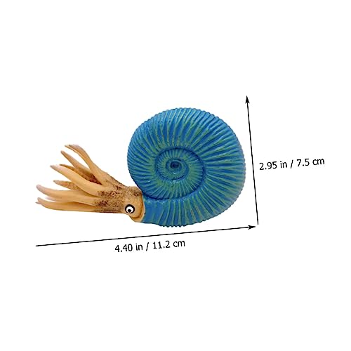 GALPADA Nautilus Modell Tierfigur aus Robustem Material Dekoratives Meereslebewesen für Schreibtisch und Lernspielzeug Pädagogisches Tier Desktop Deko Sicher und Langlebig von GALPADA