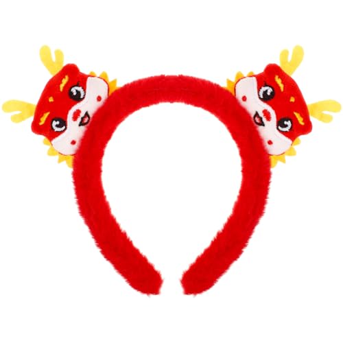 GALPADA Jahr des Drachen-Stirnbandes Stirnbänder für das neue Jahr Neujahrs-Haarband für Erwachsene fasching kopfbedeckung fasching kopfschmuck Tiara Haargummi Stirnbänder für Erwachsene von GALPADA