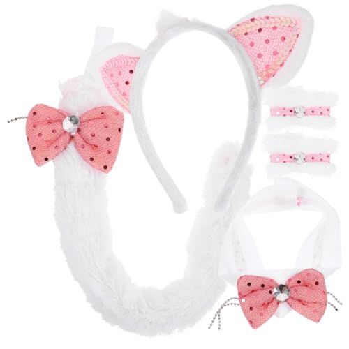 GALPADA Niedliches Katzenohren mit Kunstfell Headband und Fuchsschwanz Leichtes Cosplay Zubehör für Tierkostüm Halloween Party und Bühnenauftritte Teiliges Plüsch GALPADA Niedliches Katzenohren mit Kunstfell Headband und Fuchsschwanz Leichtes Cosplay Zubehör für Tierkostüm Halloween Party und Bühnenauftritte Teiliges Plüsch von GALPADA