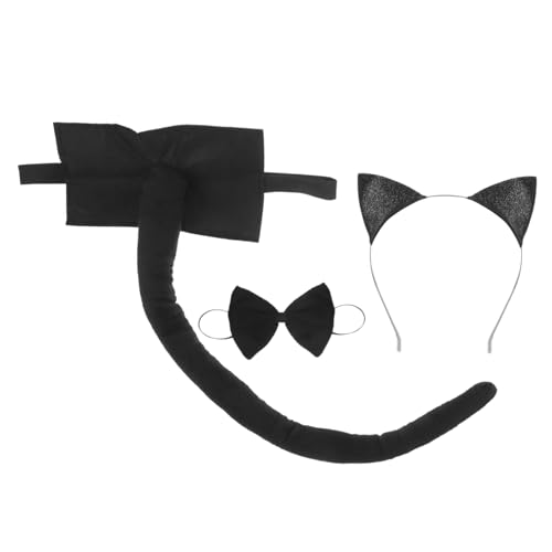 GALPADA Niedriges Gewicht Katzenohren Haarreif mit und Fliege Schwarzes Tierkostüm Zubehör für Mädchen Cosplay Party Bühne Fotorequisiten und Karneval GALPADA Niedriges Gewicht Katzenohren Haarreif mit und Fliege Schwarzes Tierkostüm Zubehör für Mädchen Cosplay Party Bühne Fotorequisiten und Karneval von GALPADA