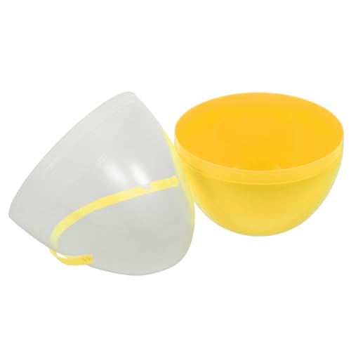 GALPADA Ostereier Eier Jumbo leere eier zum füllen Große Eier Eierkörbe zur Feiertagsdekoration Eier befüllbar Klare Eier, befüllbares Ornament Große Plastikeier eiförmige Eimer pp Gelb GALPADA Ostereier Eier Jumbo leere eier zum füllen Große Eier Eierkörbe zur Feiertagsdekoration Eier befüllbar Klare Eier, befüllbares Ornament Große Plastikeier eiförmige Eimer pp Gelb von GALPADA
