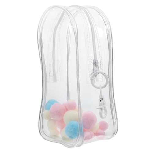 GALPADA PVC Klare Hängetasche mit Reißverschluss Staubschutz Tragbare Aufbewahrungstasche für Anime Figuren und Puppen Transparente Organizer Tasche zum Aufhängen und Präsentieren von GALPADA