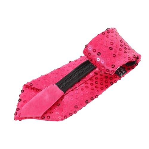 GALPADA Pailletten Krawatte Herren Party Schlips Glänzend Rosé Einheitsgröße Festliche Mode für Halloween Karneval Kostüm Accessoire von GALPADA