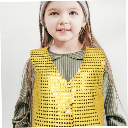 GALPADA Pailletten Weste Jazz Dance Kostüm Jungen Mädchen Glitzer Disco Hip Hop Performance Bühnen Outfit Atmungsaktiv Leicht An Ausziehen Tanzweste GALPADA Pailletten Weste Jazz Dance Kostüm Jungen Mädchen Glitzer Disco Hip Hop Performance Bühnen Outfit Atmungsaktiv Leicht An Ausziehen Tanzweste von GALPADA