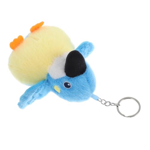 GALPADA Papagei Schlüsselanhänger Vogel Schlüsselanhänger Schulranzen-Cartoon-Anhänger Taschen Anhänger Schlüsselanhänger Tier charms anhänger Nymphensittich Plüschtier Sittich Stofftier von GALPADA