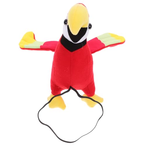 GALPADA Papageipuppe Mit Schultern Ausgestopfter Papagei Plüschpapagei Ausgestopfter Papagei Auf Der Schulter Plüschpapagei Auf Der Schulter Buntes Piratenkostüm Papagei Requisite von GALPADA