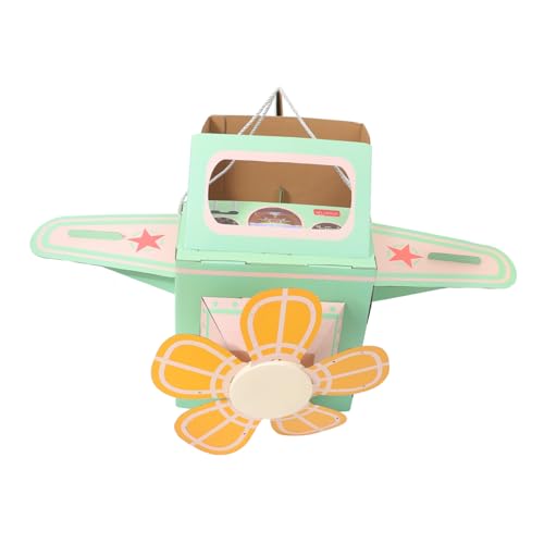 GALPADA Pappe Flugzeug Kostüm DIY Tragbarer Kartonflugzeug für Kreative Outdoorspiele Fördert Hand Auge Koordination und Farbwahrnehmung Leicht und Sicher von GALPADA