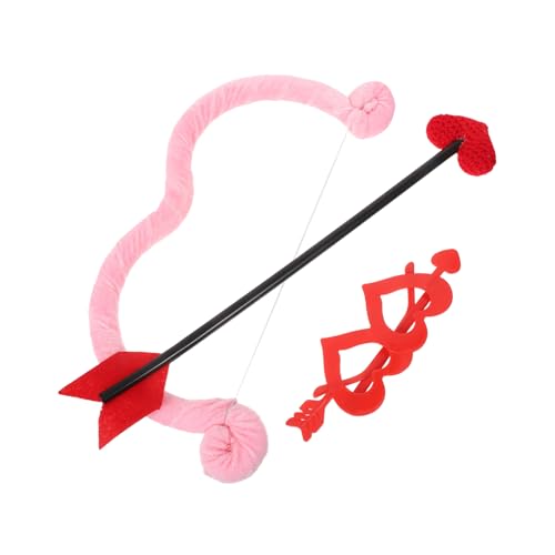 GALPADA Party Bogen Valentinstag Party Requisiten Valentinstag Kostüm Frauen Kostüm Dekoration Bogen Brille Drehen von GALPADA