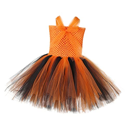 GALPADA Partyrock Für Mädchen Tutu-rock Für Mädchen Tanzrock Für Mädchen Röcke Für Mädchen Kinderröcke Orange von GALPADA