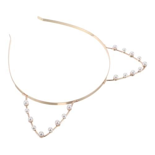 GALPADA Perlen Katzenohr Haarreif Leichtes Stirnband Niedlich Modisch für Damen Vielseitiges Haarstyling Party Cosplay Zubehör GALPADA Perlen Katzenohr Haarreif Leichtes Stirnband Niedlich Modisch für Damen Vielseitiges Haarstyling Party Cosplay Zubehör von GALPADA