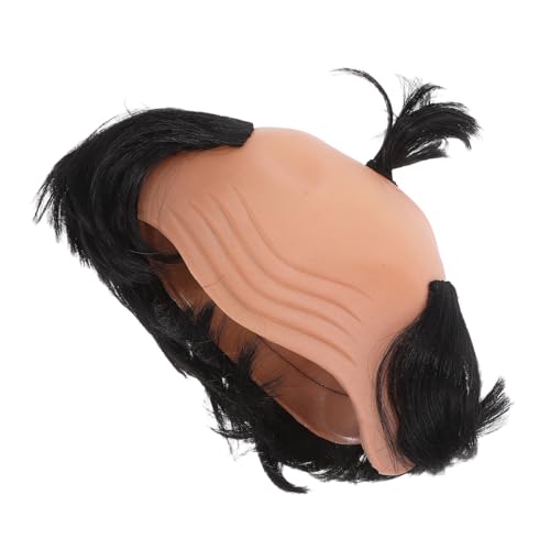 GALPADA Perücke U Ritterkostüm Gefälscht Kahle Kappen Party Cosplay Marge Männer Glatze Mit Haaren Erwachsene Glatzkopf Kostüm Fake Glatzen Kostüm Glatze Schwarz Vinyl GALPADA Perücke U Ritterkostüm Gefälscht Kahle Kappen Party Cosplay Marge Männer Glatze Mit Haaren Erwachsene Glatzkopf Kostüm Fake Glatzen Kostüm Glatze Schwarz Vinyl von GALPADA