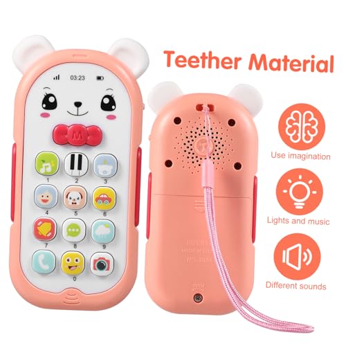 GALPADA Phone Toy mit Bunten Lichtern und Musik Lernspielzeug für Junge Mädchen und Kleinkinder Ab Jahr mit Beissfesten Ohren Fördert und Nachahmungsfähigkeit Pädagogisches GALPADA Phone Toy mit Bunten Lichtern und Musik Lernspielzeug für Junge Mädchen und Kleinkinder Ab Jahr mit Beissfesten Ohren Fördert und Nachahmungsfähigkeit Pädagogisches von GALPADA
