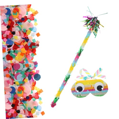 GALPADA Pinata Spielset mit Augenbinde und Leichtem Bunte Papierkonfetti Partyspiel Zubehör für Kindergeburtstag Karneval Feier Unterhaltsames Party GALPADA Pinata Spielset mit Augenbinde und Leichtem Bunte Papierkonfetti Partyspiel Zubehör für Kindergeburtstag Karneval Feier Unterhaltsames Party von GALPADA