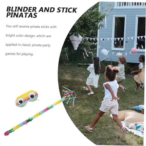 GALPADA Pinata Spielset mit Augenbinde und Stick Leichter Bunter Pinata Schläger für Kindergeburtstag Festival Feier Partyspiel für Familienfeiern und Zubehör GALPADA Pinata Spielset mit Augenbinde und Stick Leichter Bunter Pinata Schläger für Kindergeburtstag Festival Feier Partyspiel für Familienfeiern und Zubehör von GALPADA