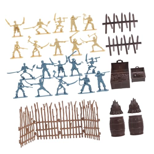 GALPADA Piraten Spielset Teilig mit Skelett und Soldatenfiguren Detailreiche Piraten Modelle für Vielseitiges Rollenspielzubehör für Halloween Cosplay und Kreative GALPADA Piraten Spielset Teilig mit Skelett und Soldatenfiguren Detailreiche Piraten Modelle für Vielseitiges Rollenspielzubehör für Halloween Cosplay und Kreative von GALPADA