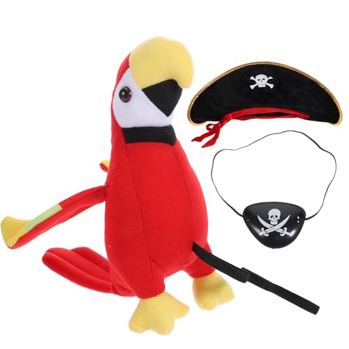 GALPADA Piratenkostüm Zubehör mit Papagei Augenmaske und Piratenhut für Halloween und Kindergeburtstage Leicht und Wiederverwendbar für Cosplay und Partys GALPADA Piratenkostüm Zubehör mit Papagei Augenmaske und Piratenhut für Halloween und Kindergeburtstage Leicht und Wiederverwendbar für Cosplay und Partys von GALPADA