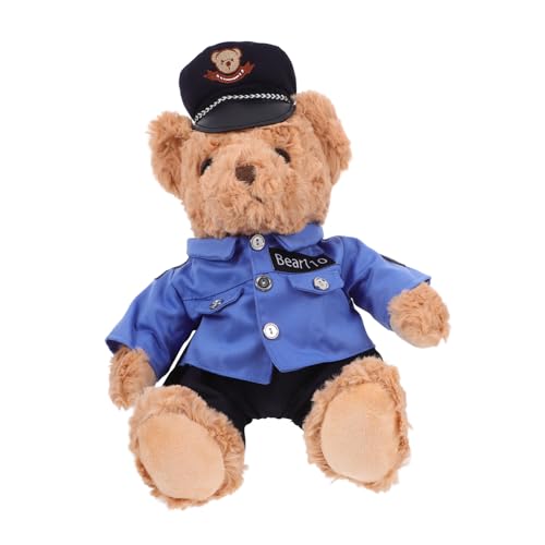 GALPADA Plüsch Bär Weiches Stofftier mit Uniform und Kuscheltier für Jungen und Perfektes zur Dekoration von GALPADA