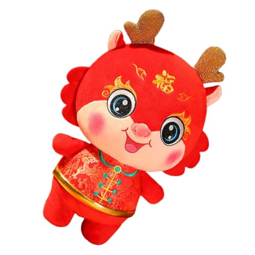 GALPADA Plüsch Drache Kuscheliges Chinesisches Neujahrs Maskottchen Gefüllt mit PP Baumwolle Dekorativ und Waschbar Niedliches für Frühlingsfest und von GALPADA