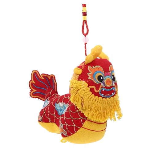 GALPADA Plüsch Drache Puppe mit Aufhängung Chinesisches Neujahr Maskottchen Kuscheltier Dekoration für Auto Zuhause Feiertage von GALPADA