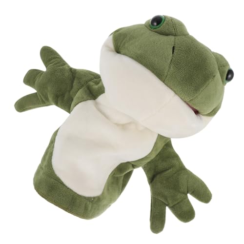 GALPADA Plüsch Frosch Handpuppe Kuscheltier Interaktive Handpuppe für Eltern Junge Mädchen Aktivitäten Kindergarten Lehrspielzeug von GALPADA