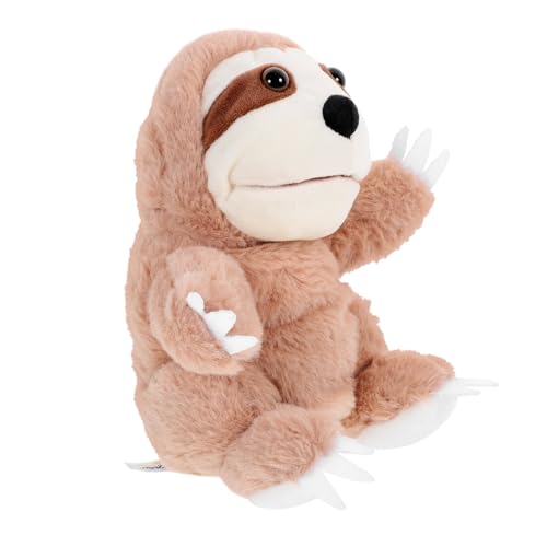 GALPADA Plüsch Handpuppe Faultier aus Weichem Hautfreundlichem Material Interaktive Handpuppe für Rollenspiele Fördert Motorik Kommunikation und Kreatives Geschichtenerzählen Geeignet von GALPADA