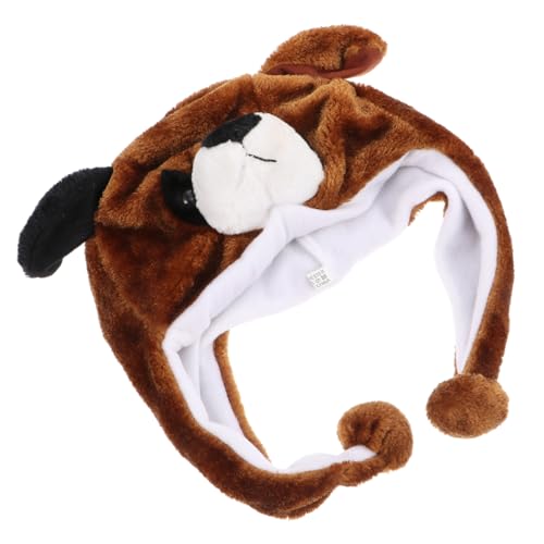 GALPADA Plüsch Hundemütze für Braune Cartoon Tierhaube mit Ohrenklappen Weiche Warme Wintermütze Vielseitige Kopfbedeckung für Kalte Tage und Kostümspiele GALPADA Plüsch Hundemütze für Braune Cartoon Tierhaube mit Ohrenklappen Weiche Warme Wintermütze Vielseitige Kopfbedeckung für Kalte Tage und Kostümspiele von GALPADA