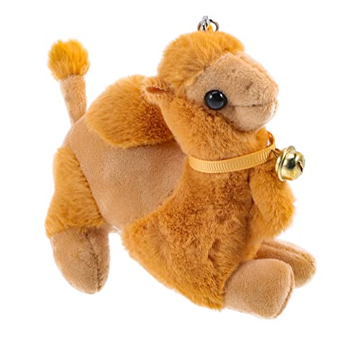 GALPADA Plüsch Kamel Kuscheltier Ausgestopftes Kamel Anhänger für Rucksack Begleiter Weiches Dekoratives Stofftier Gelb von GALPADA