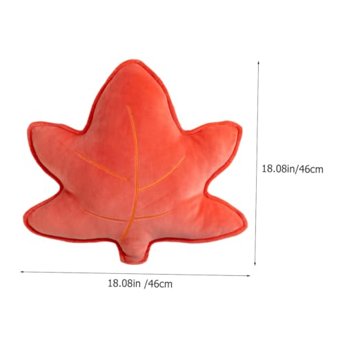 GALPADA Plüsch Kuschelkissen Maple Leaf Dekokissen und Bequem für Wohnzimmer Schlafzimmer Auto Büro Gemütliche Sitz und Rückenkissen Niedliches Blattförmiges Design von GALPADA