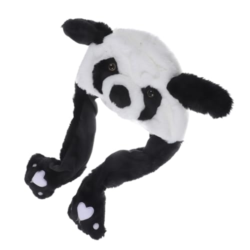 GALPADA Plüsch Panda Hut mit Beweglichen Ohren Lustige Cosplay Mütze für Party Halloween und Familienfeier Weicher Tierhut für Erwachsene GALPADA Plüsch Panda Hut mit Beweglichen Ohren Lustige Cosplay Mütze für Party Halloween und Familienfeier Weicher Tierhut für Erwachsene von GALPADA