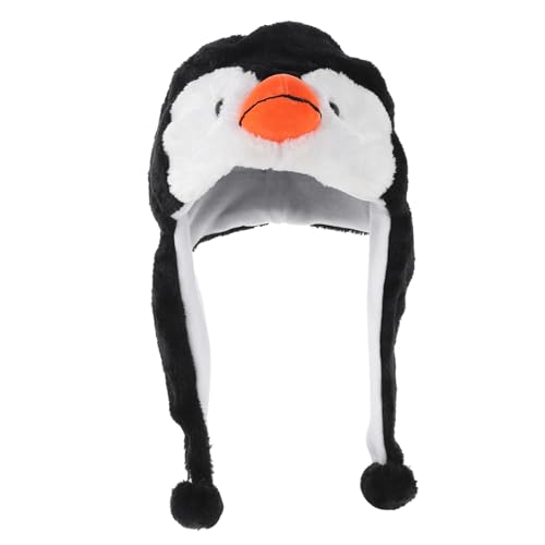 GALPADA Plüsch Pinguin Mütze Elastischer Tierhut Kuschelig Warme Winter Kopfbedeckung für Party Karneval und Kostüm GALPADA Plüsch Pinguin Mütze Elastischer Tierhut Kuschelig Warme Winter Kopfbedeckung für Party Karneval und Kostüm von GALPADA