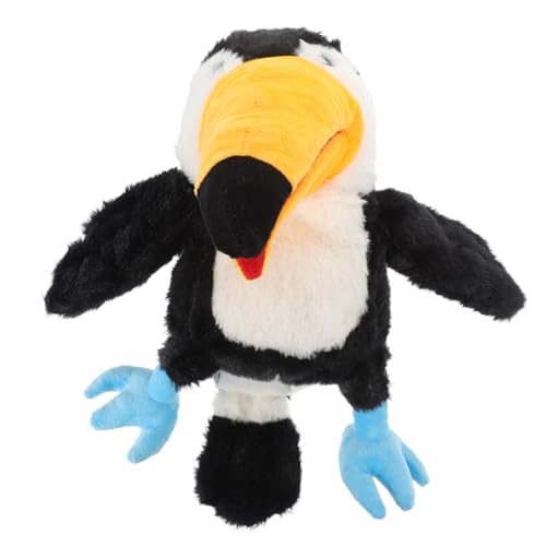 GALPADA Plüsch Vogel Handpuppe mit Beweglichem Mund Interaktive Handpuppe aus Weichem Plüsch und PP Baumwolle Leichtes Handspielzeug für Erwachsene für Erzählerisches Spiel und von GALPADA