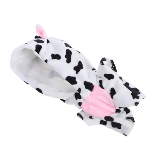 GALPADA Plüsch puppenkostüm Kuh Weicher Flausch Overall als Niedliche Schlafanzug puppenkleidung Einfach Anzuziehen Charmantes Tieroutfit für Puppen Weiche Flauschqualität von GALPADA