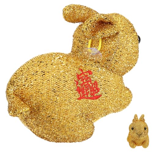 GALPADA Plüschhase Goldsamt Kuscheltier mit PP Baumwolle Füllung Leicht und Formstabil Weiches Stofftier für Umarmen zu Neujahr und Besonderen Anlässen GALPADA Plüschhase Goldsamt Kuscheltier mit PP Baumwolle Füllung Leicht und Formstabil Weiches Stofftier für Umarmen zu Neujahr und Besonderen Anlässen von GALPADA