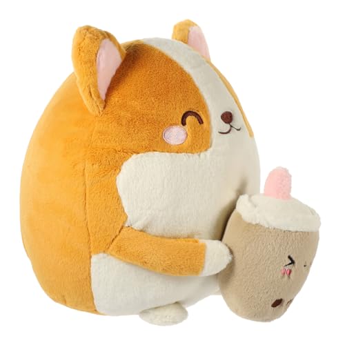 GALPADA Plüschhund Kuscheltier Corgi Milchtee Becher Plüschspielzeug Mädchen Geburtstagsgeschenk Flauschiges Stofftier mit Niedlicher Hund Kuscheltier für Jungen und Mädchen GALPADA Plüschhund Kuscheltier Corgi Milchtee Becher Plüschspielzeug Mädchen Geburtstagsgeschenk Flauschiges Stofftier mit Niedlicher Hund Kuscheltier für Jungen und Mädchen von GALPADA
