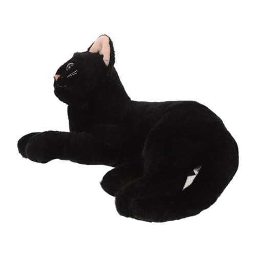 GALPADA Plüschtier Schwarzes Katzendekor realistische Schwarze ausgestopfte Katze realistischer Katzenplüsch Katzenspielzeug Halloween -Figuren schwarzes Stofftier schwarzes Katzenkissen GALPADA Plüschtier Schwarzes Katzendekor realistische Schwarze ausgestopfte Katze realistischer Katzenplüsch Katzenspielzeug Halloween -Figuren schwarzes Stofftier schwarzes Katzenkissen von GALPADA