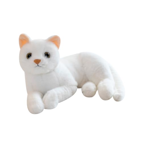 GALPADA Plüschtier Simulationskatze Plüschtiere Weiche Tiere Für Realistische Katze Stofftierpuppe Haustierplüsch Sieht Aus Wie Stofftierkatze Ausgestopfte Katzen Die Echt von GALPADA