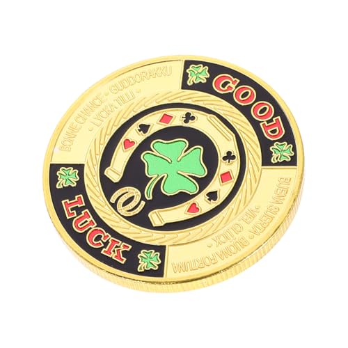 GALPADA Poker Coin Guard Pokerzubehör Kartenschutz Abs Kupfer Design Glücksmünze Souvenir für Pokerspiele Sammler GALPADA Poker Coin Guard Pokerzubehör Kartenschutz Abs Kupfer Design Glücksmünze Souvenir für Pokerspiele Sammler von GALPADA