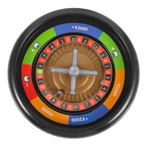GALPADA Poker Wheel Party Spielrad Drehbares Pokerrad für Bar Ktv und Partys Spaßspielzeug für Männer mit Stahlkugeln für Interaktive Familienspiele und Geselligkeit von GALPADA