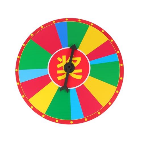 GALPADA Prize Wheel Turntable aus Hochwertigem Wiederverwendbar Fein Verarbeitetes Party und Unterrichts Game Drehspiel Personalisierbares Gewinnrad für Erwachsene von GALPADA