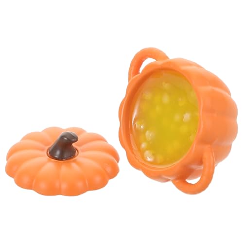 GALPADA Pumpkin Suppe Bowl mit Deckel Realistische Resin Dollhouse Küchenaccessoires für Herbstdekorationen und Halloween Feiern Ergänzung für Sammlungen GALPADA Pumpkin Suppe Bowl mit Deckel Realistische Resin Dollhouse Küchenaccessoires für Herbstdekorationen und Halloween Feiern Ergänzung für Sammlungen von GALPADA