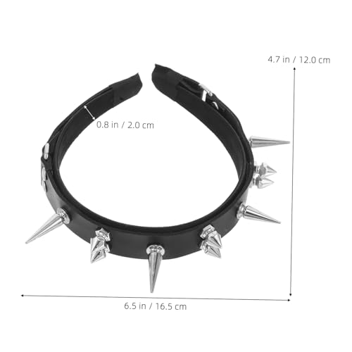 GALPADA Punk Nieten Stirnband Damen Gothic Haarreifen mit Metallspikes Barock Ball Kopfschmuck Komfortabel für Steampunk Kostüm Halloween Festival und Cosplay GALPADA Punk Nieten Stirnband Damen Gothic Haarreifen mit Metallspikes Barock Ball Kopfschmuck Komfortabel für Steampunk Kostüm Halloween Festival und Cosplay von GALPADA