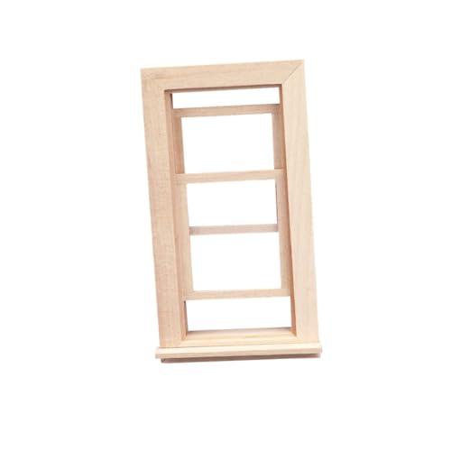 GALPADA Puppenhaus Dekoratives Spielhaus Zubehör Robustes Leichtes Fenster Modell für DIY Puppenhaus und Garten für Spielzeughaus Gestaltung von GALPADA
