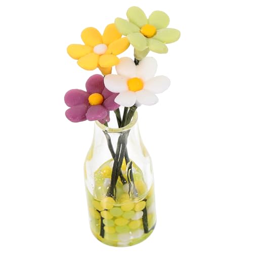 GALPADA Puppenhaus Miniatur Blumenvase mit Transparentes Kreatives Bonsai für Puppenhaus Dekoration und Wohnzimmervase Perfektes GALPADA Puppenhaus Miniatur Blumenvase mit Transparentes Kreatives Bonsai für Puppenhaus Dekoration und Wohnzimmervase Perfektes von GALPADA