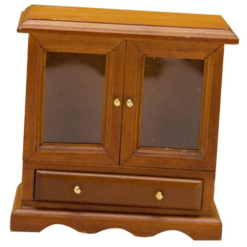 GALPADA Puppenhaus Möbel Accessoire Europäischer Stil Doppelklapptür Regal für Miniaturhaus Dekoration GALPADA Puppenhaus Möbel Accessoire Europäischer Stil Doppelklapptür Regal für Miniaturhaus Dekoration von GALPADA