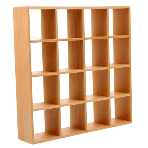 GALPADA Puppenhaus Möbelgeschäft Regal Lagerung Mini Rustikale Miniatur Puppenhaus Regal Regal Maßstab Wohnen Puppenhaus Küche Regal Mini Zimmer Realistische Mini Möbel Regale Holz von GALPADA
