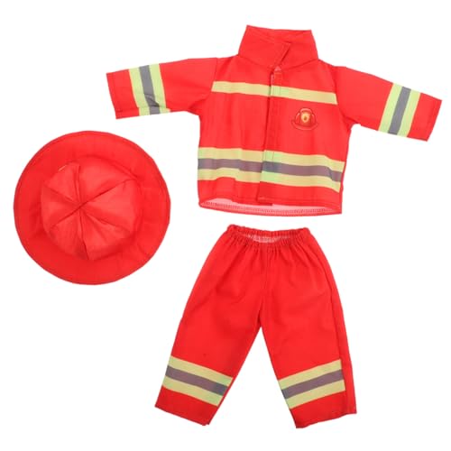 GALPADA Puppenkleidung Feuerwehrkostüm mit Helm und Zubehör Feuerwehr Roleplay Outfit für Puppen Strapazierfähige Realistische Verkleidung für Kreatives GALPADA Puppenkleidung Feuerwehrkostüm mit Helm und Zubehör Feuerwehr Roleplay Outfit für Puppen Strapazierfähige Realistische Verkleidung für Kreatives von GALPADA