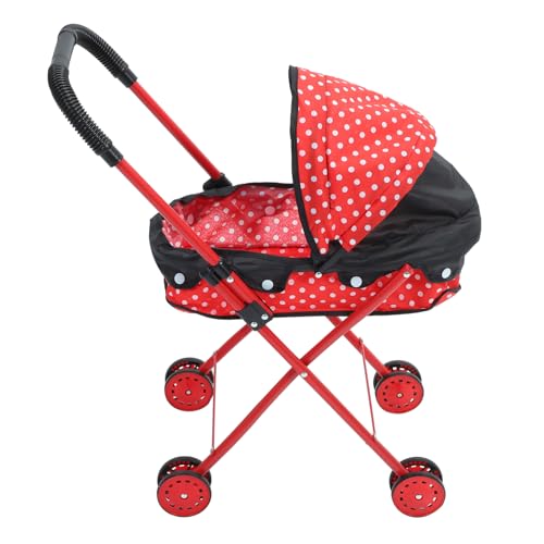 GALPADA Puppenwagen für Leichter Puppenwagen mit Komfortablem Griff Stabiler Konstruktion und Sicherem Design und Mitnehmen für Kleine von GALPADA