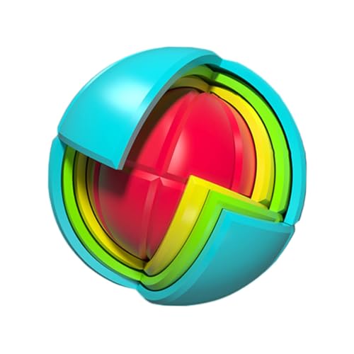 GALPADA Puzzle Regenbogenball Iq Puzzle Ball Lernspielzeug Material Langlebig Pädagogisch Spielerisch Geeignet für Jungen Mädchen GALPADA Puzzle Regenbogenball Iq Puzzle Ball Lernspielzeug Material Langlebig Pädagogisch Spielerisch Geeignet für Jungen Mädchen von GALPADA