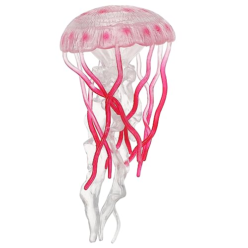 GALPADA Quallen Modell Meerestier Figuren Frühlernspielzeug Quallen Quallen Hängedekoration Spielzeugquallen Weich Mini Quallen Meerestier Kunststoff Rot von GALPADA