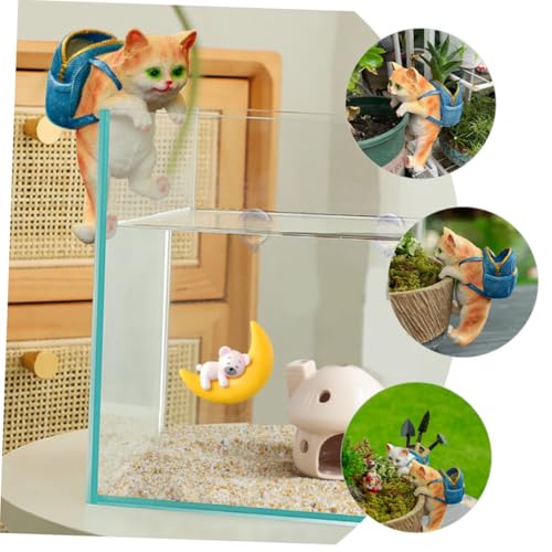 GALPADA Realistische Gartenkatze Figur aus Hochwertigem Harz Kompakte Kreative Blumenkübel Deko für Innen und Außen Stabile Verarbeitung Katzendeko für Terrasse und Wohnzimmer GALPADA Realistische Gartenkatze Figur aus Hochwertigem Harz Kompakte Kreative Blumenkübel Deko für Innen und Außen Stabile Verarbeitung Katzendeko für Terrasse und Wohnzimmer von GALPADA